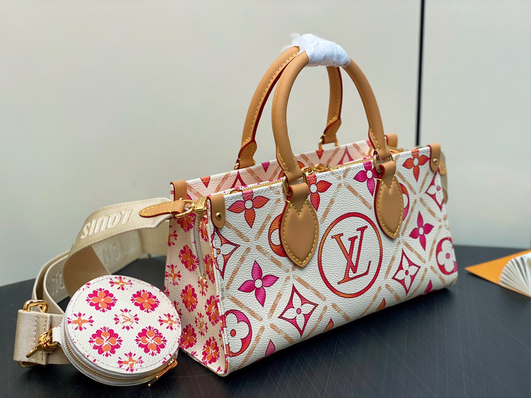 Louis Vuitton M25318 OnTheGo East West Damen-Schultertasche, 25 × 13 × 10 cm