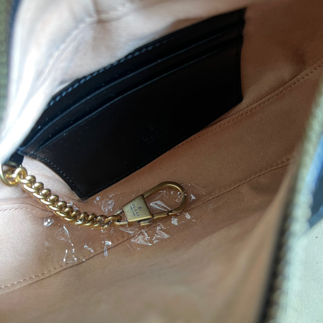 Gucci GG Marmont Half-moon-shaped Women Shoulder Bags Size 21*11*5cm