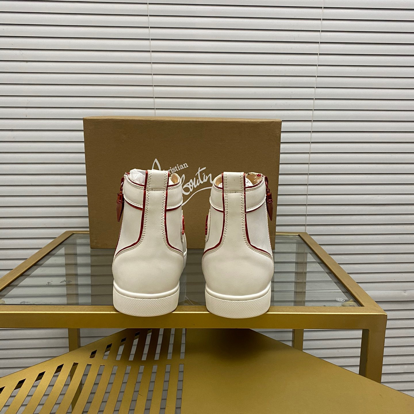 Christian Louboutin Louis the Lips High-Top Sneaker Size 36-46