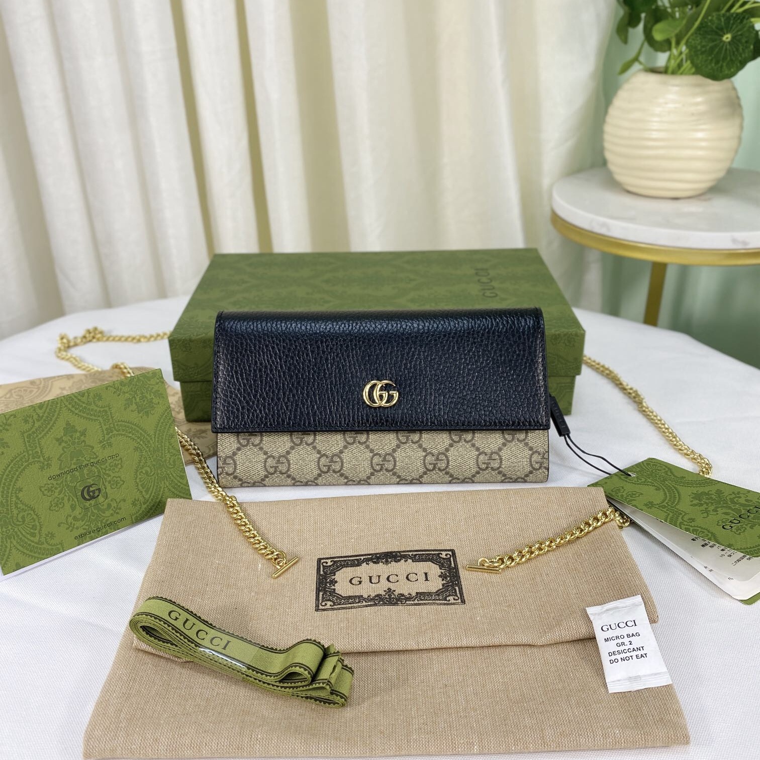 Gucci Chain Women Shoulder Bags Size 19*10*3cm