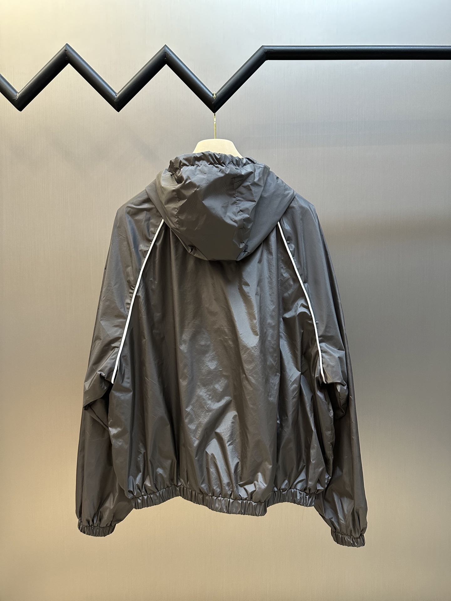 MiuMiu Nylon Zipper Hooded Jacket Size S-XL