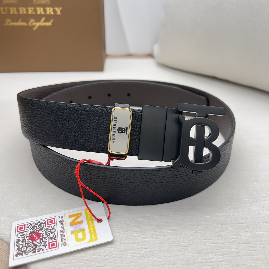 Burberry Mens Belt Width 3.5cm