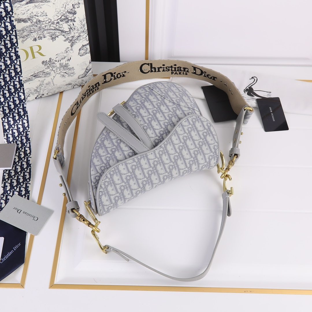 Dior Saddle Bags With Strap Women Shoulder Bags Size 25.5*20*6.5cm