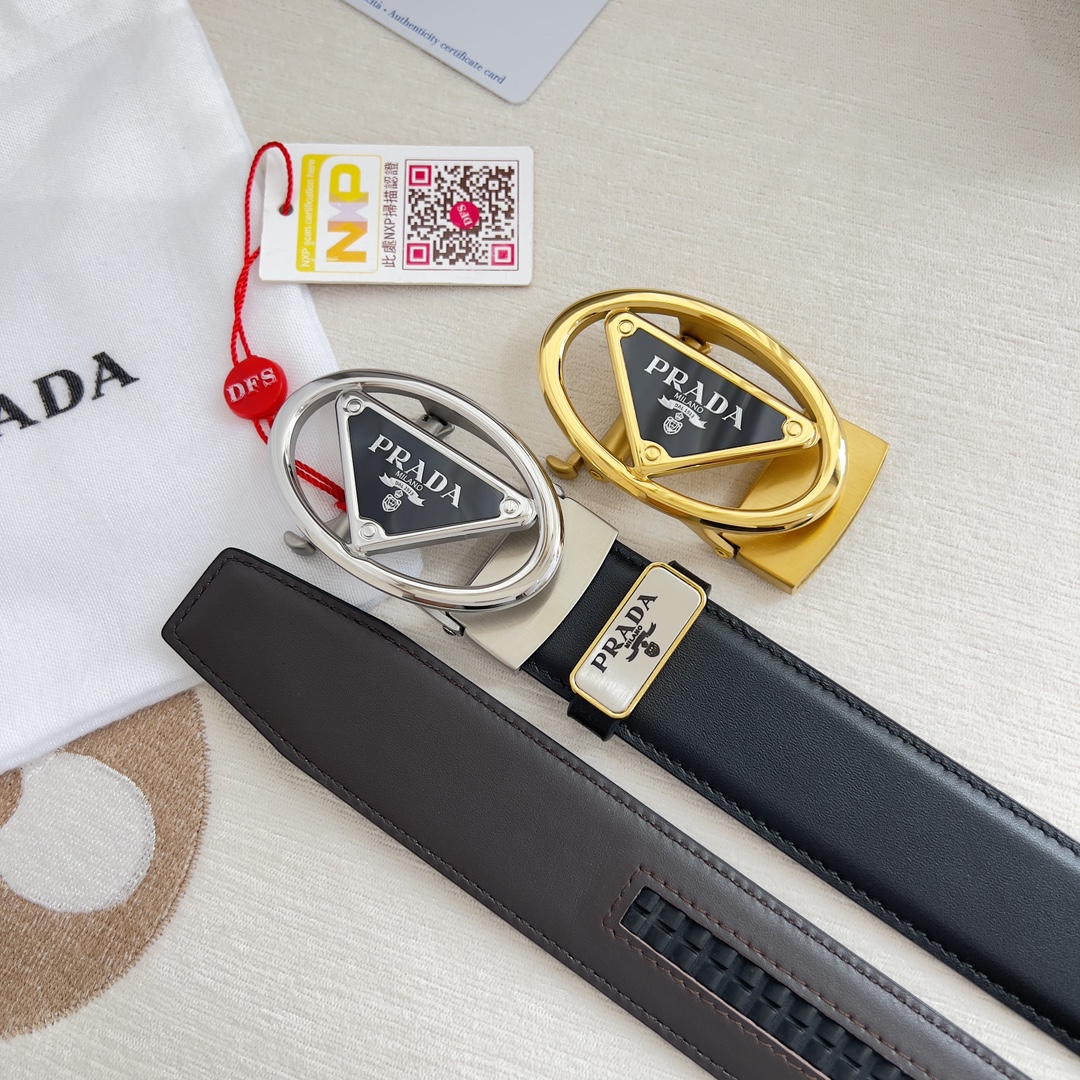 Prada Mens Belt Width 3.5cm