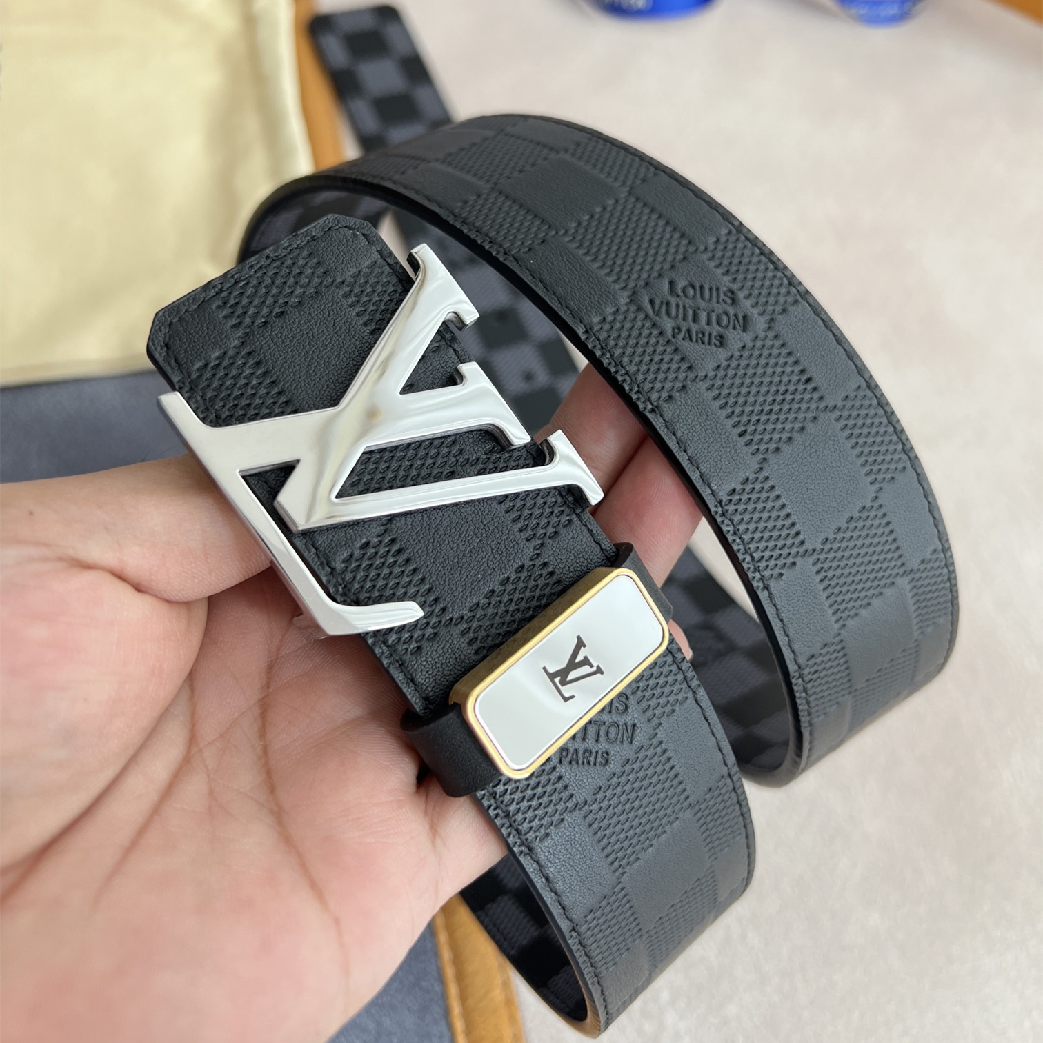 Louis Vuitton Mens Belt Width 3.8cm
