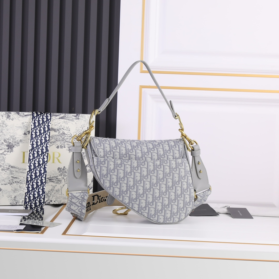 Dior Saddle Bags With Strap Women Shoulder Bags Size 25.5*20*6.5cm