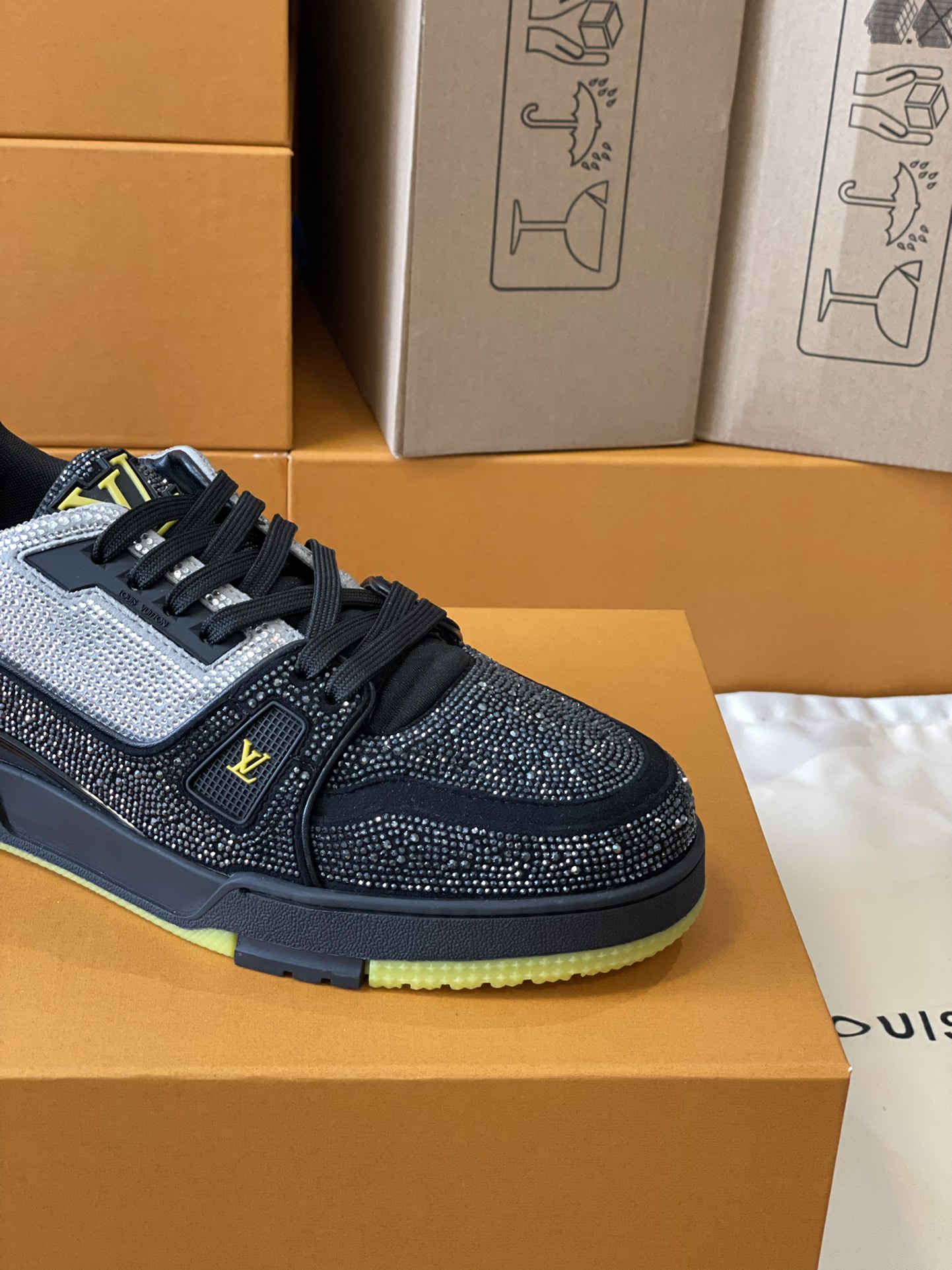 Louis Vuitton LV Trainer Diamond Sneaker Size 36-46