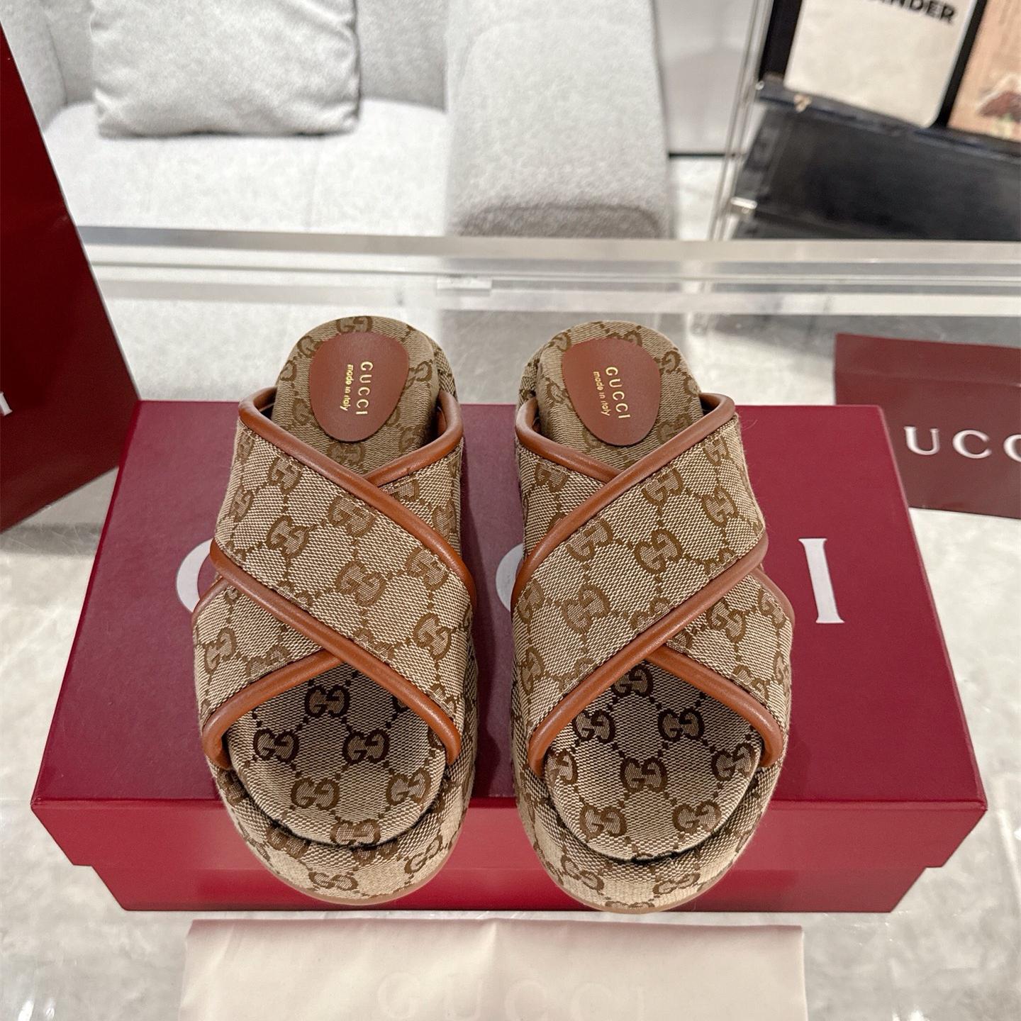 Gucci Platform Sandal Slippers Size 36-44