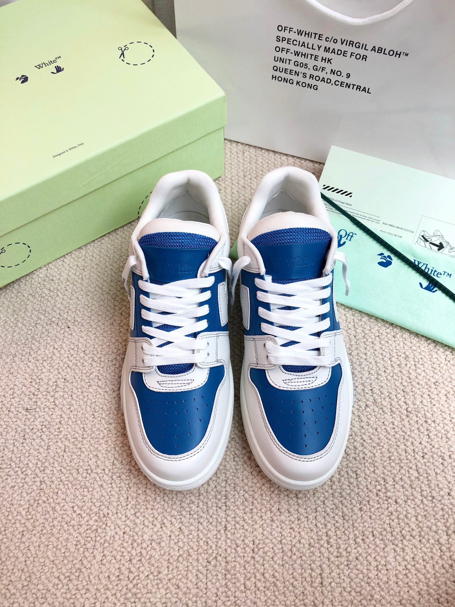 OFF White Out of Office Calf Leather Sneaker Size 36-45