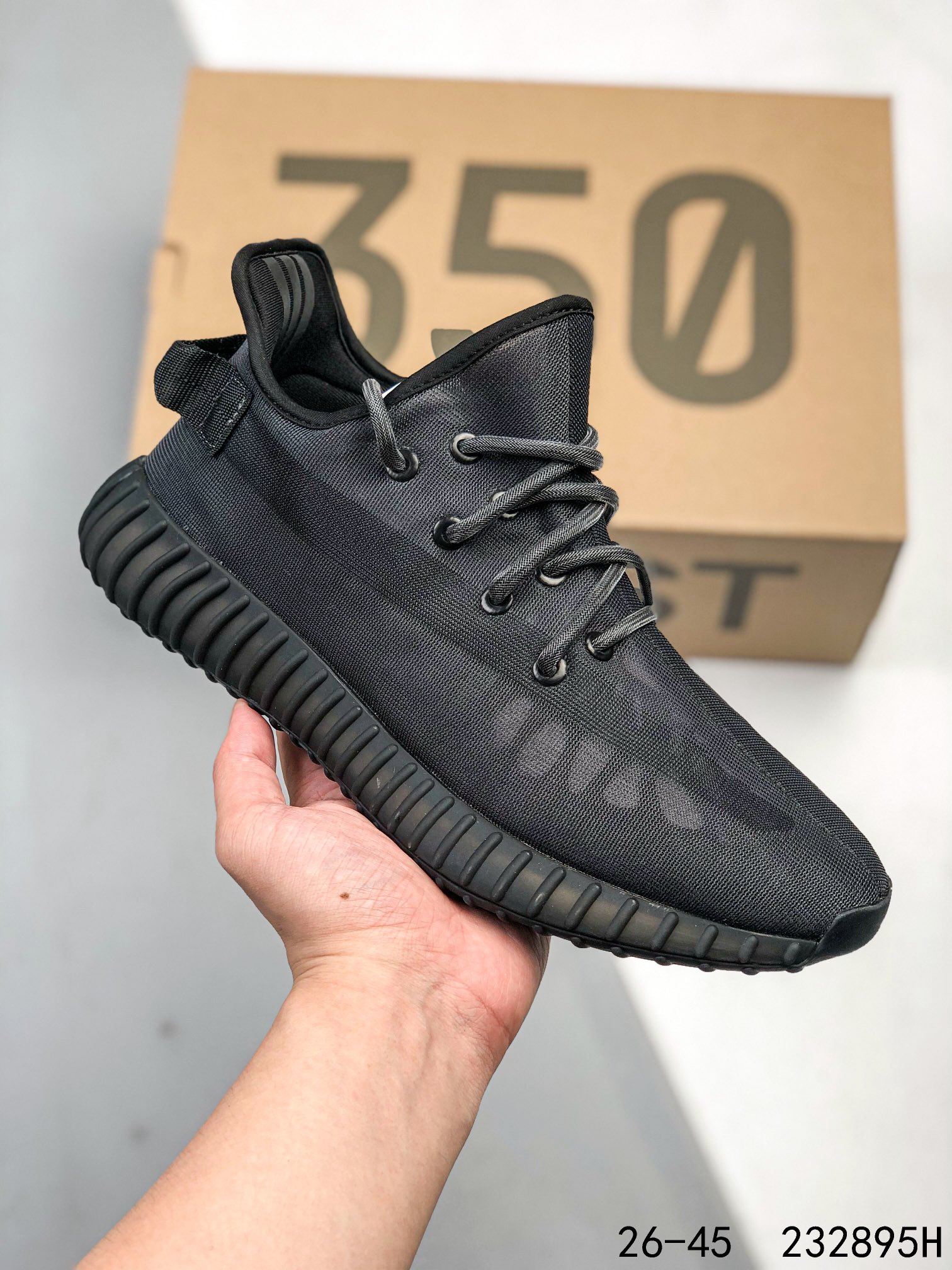 Yeezy 350 Boost 350 V2 Mono Lce Mens/Women Sneakers Shoes Black 36 - 45