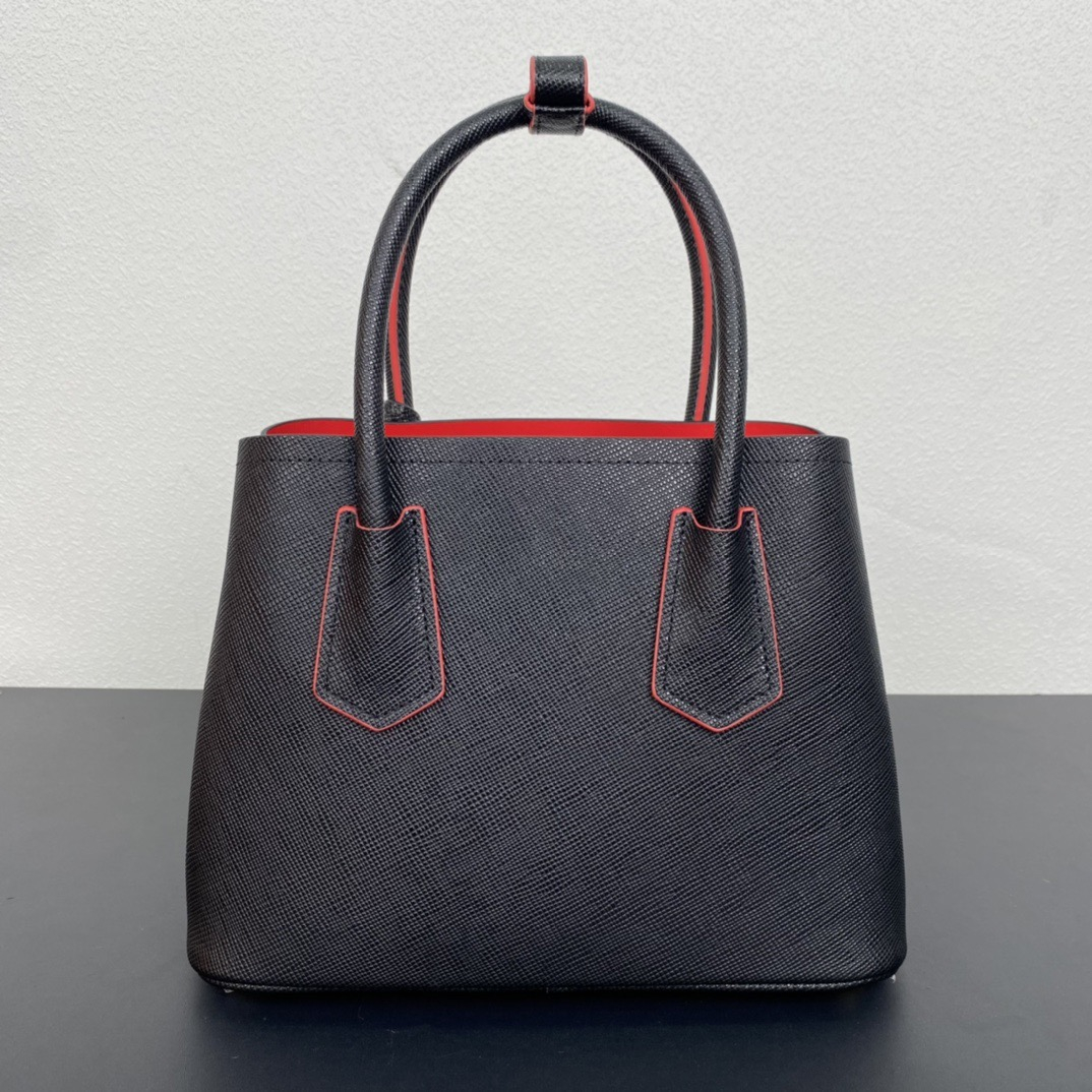 Prada 1BG443 Double Saffiano Leather Women Shoulder Bags Size 25*18.5*12.5cm