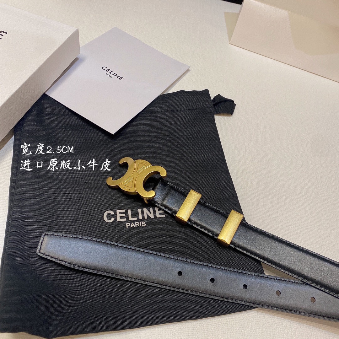 Celine Women Belt Width 2.5cm