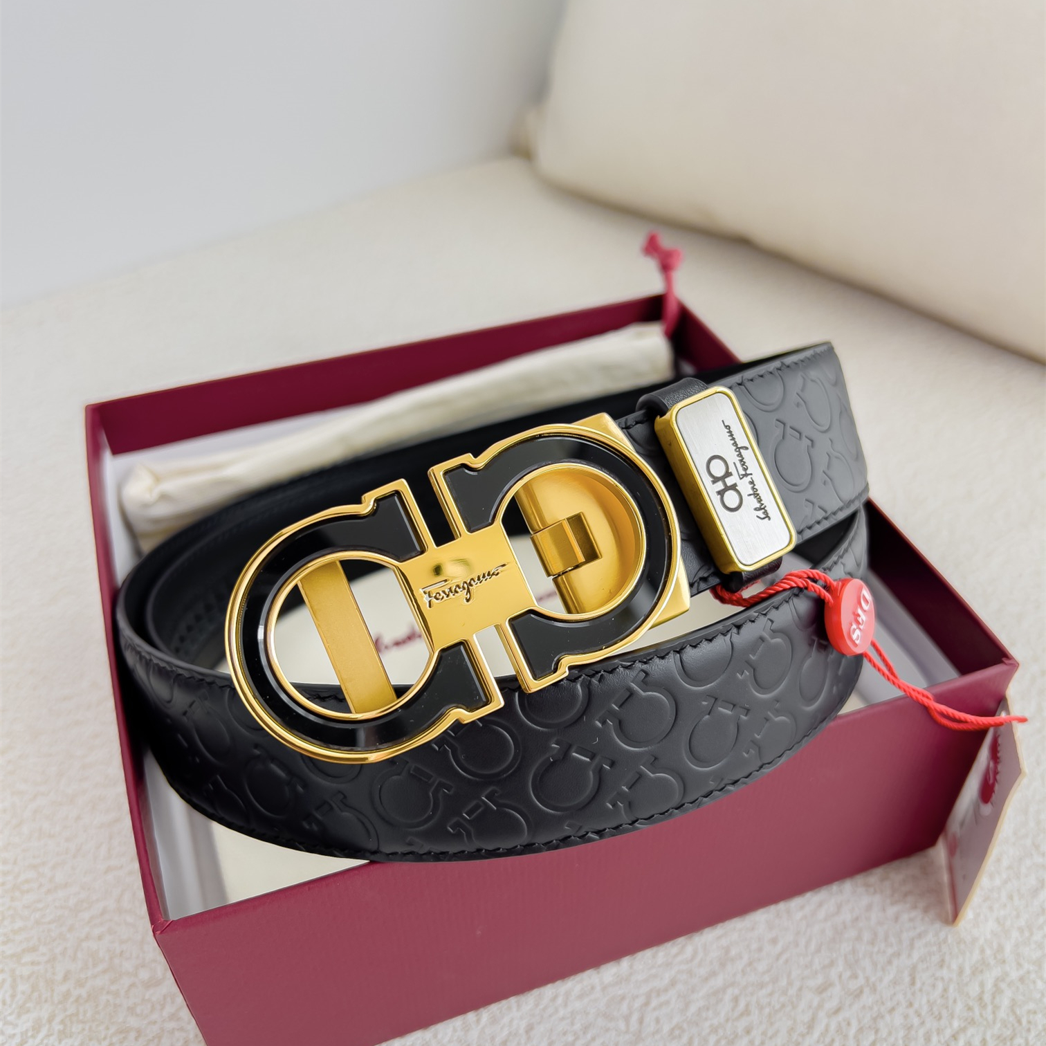 Ferragamo Mens Belt Width 3.5cm