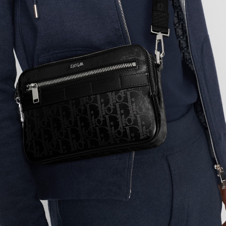 Dior Oblique Galaxy Mens Shoulder Bags Size 22*15*6cm