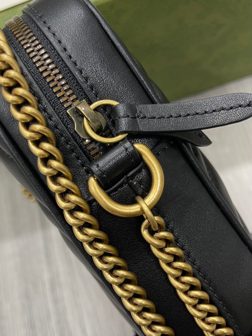 Gucci GG Marmont Bucket Women Shoulder Bags Size 10.5*17*5cm