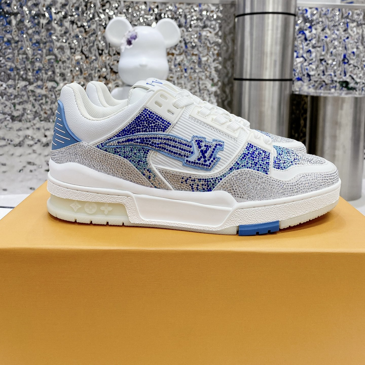 Louis Vuitton LV Trainer Diamond Sneaker Size 36-46