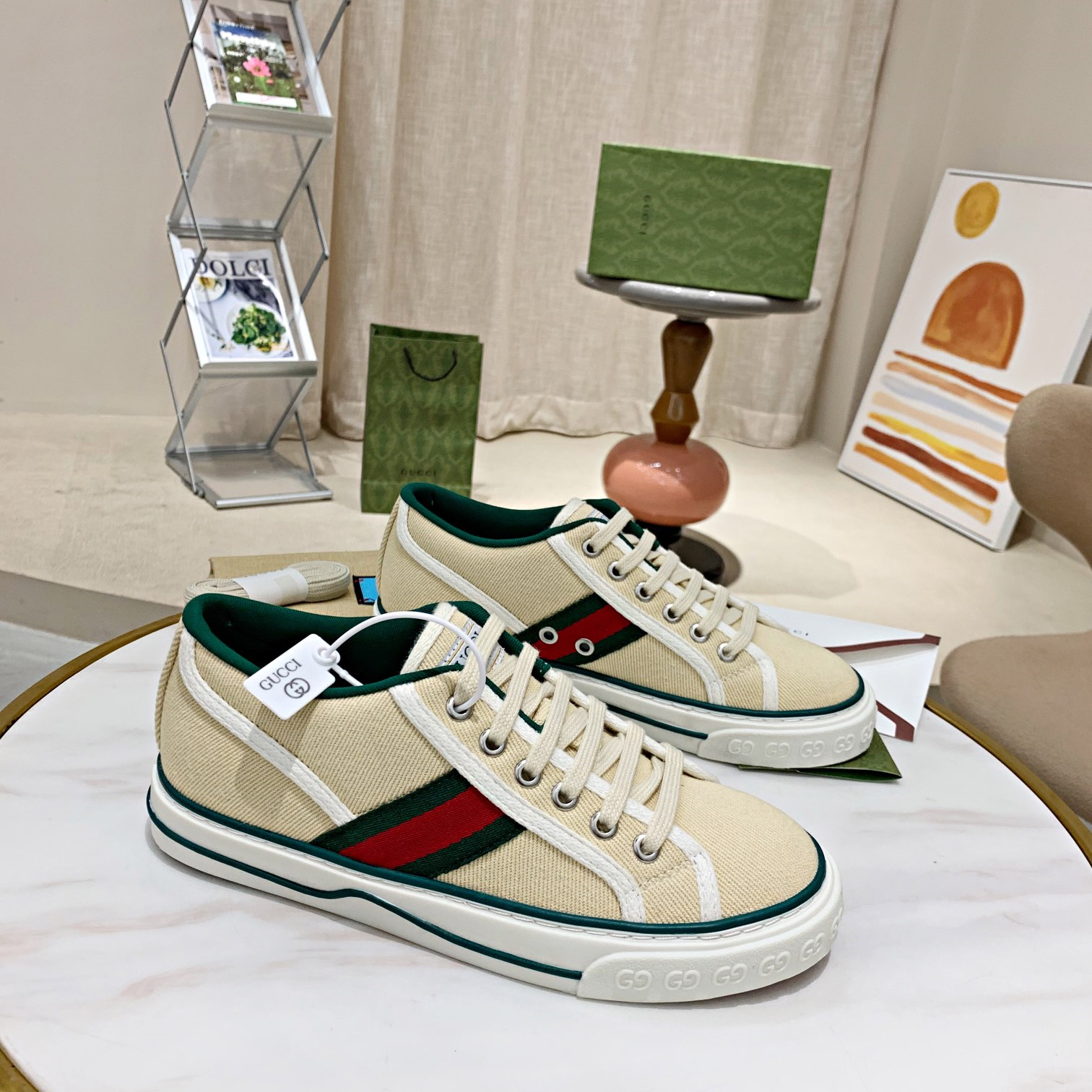 Men's GG Gucci Tennis 1977 sneaker Size 35-45 4-Color