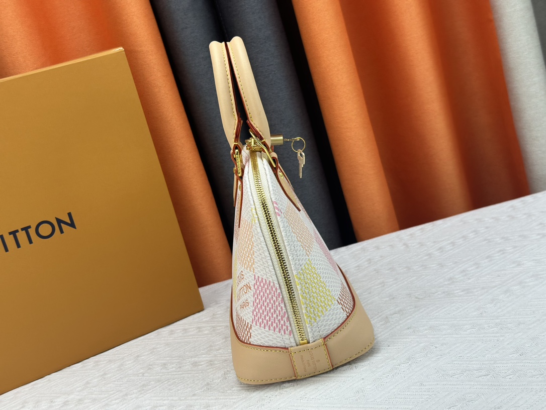 Louis Vuitton N40516 Alma BB Damierlicious Women Shoulder Bags Size 23*17*11cm