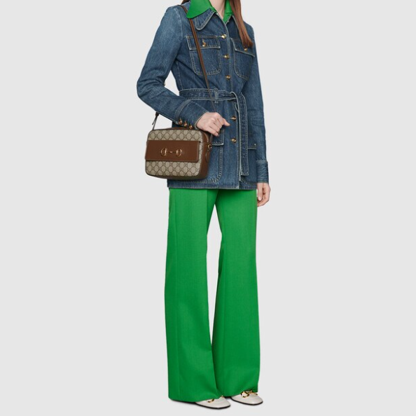 Gucci GG Horsebit 1955 Women Shoulder Bags Size 22.5*17*6.5cm