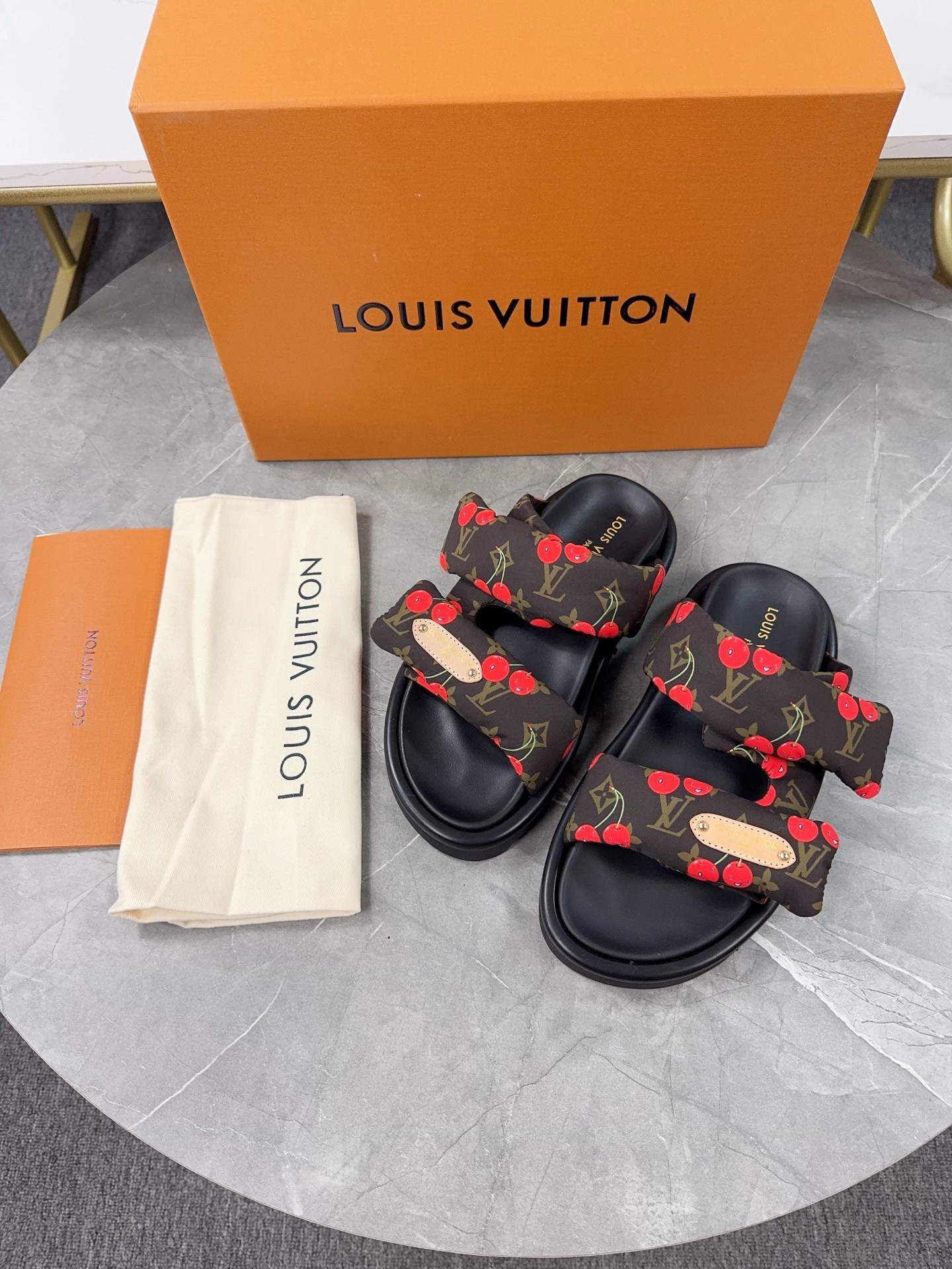 Louis Vuitton Pool Pillow Flat Comfort Slippers Size 36-46
