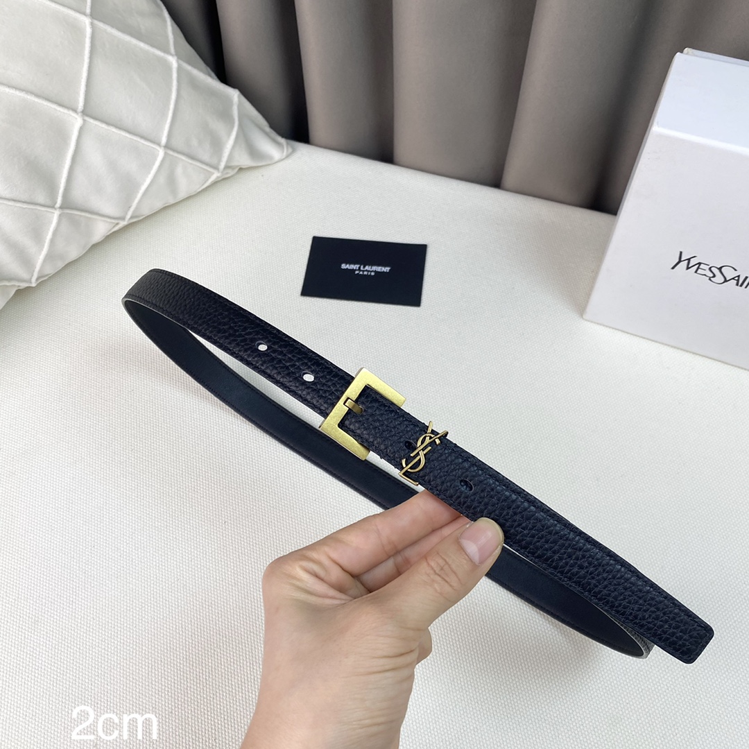 YSL Women Belt Width 2cm