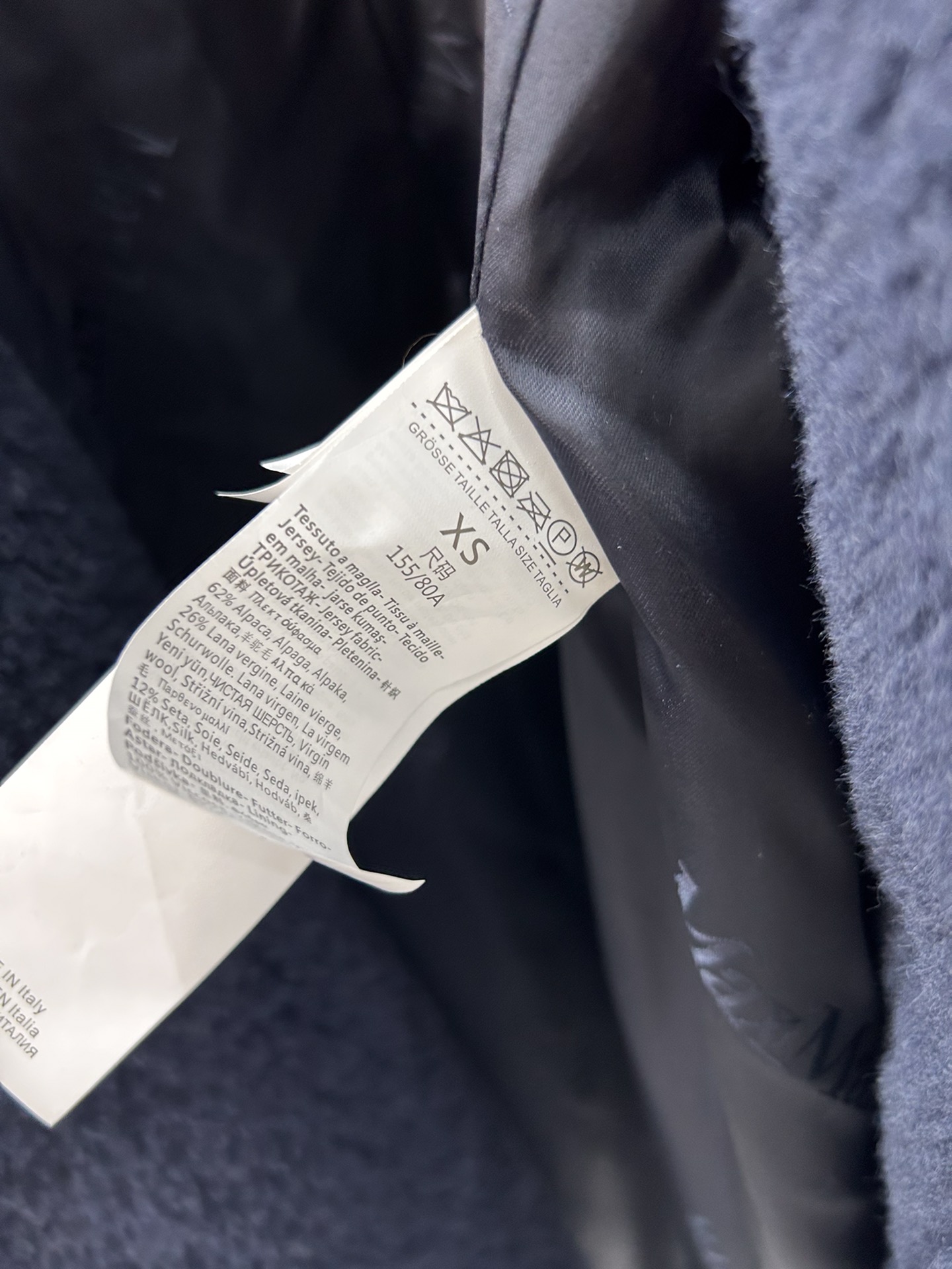 Max Mara Teddy fur long coat Size XS-M