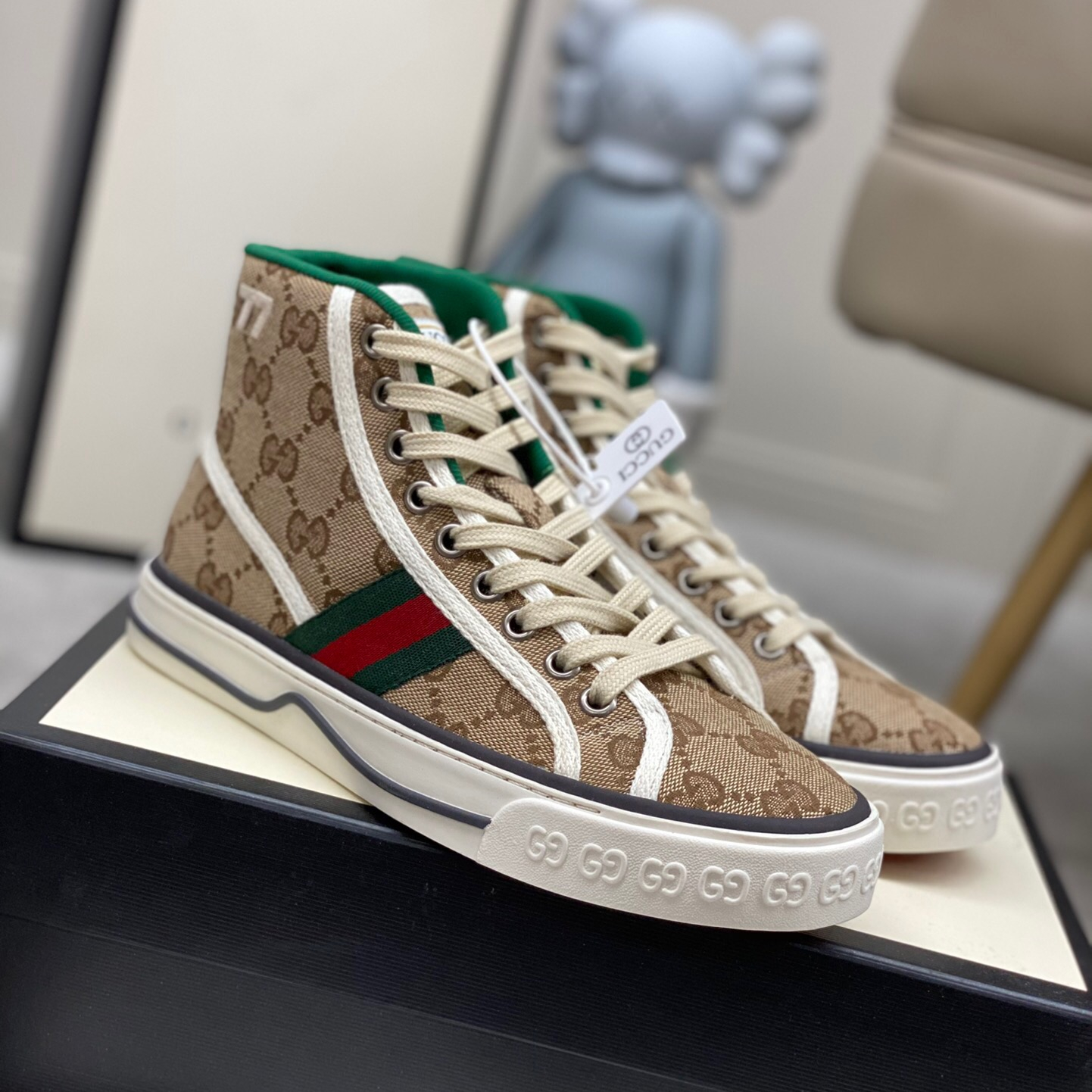 Gucci Tennis 1977 High Top Sneaker Size 35-45 6-Color