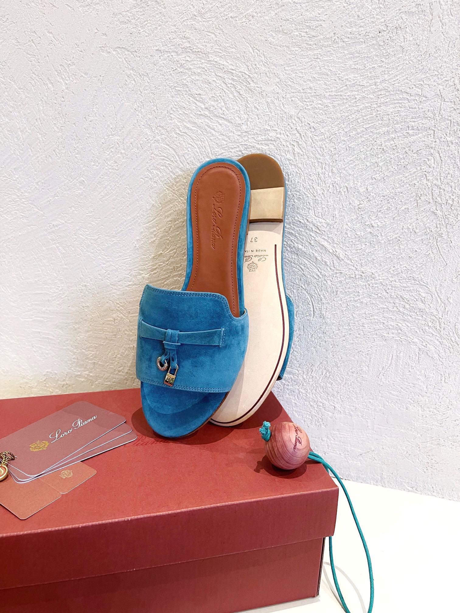 Loro Piana Charms Slipper Women Slippers Size 36-41