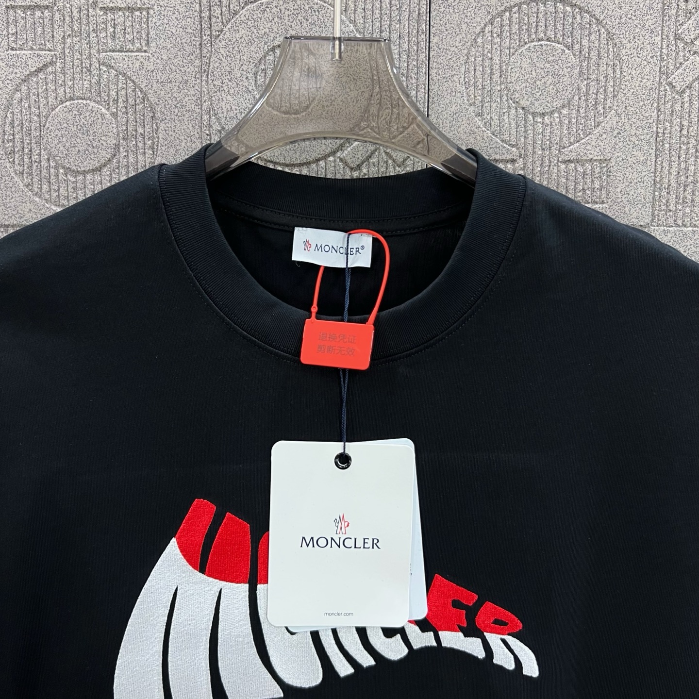 Moncler T Shirt  Embroider Logo Size XS-L