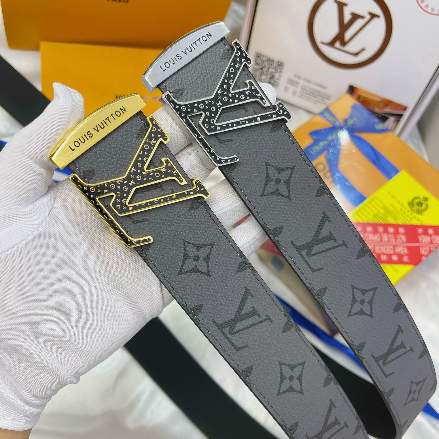 Louis Vuitton Mens Belt Width 3.8cm