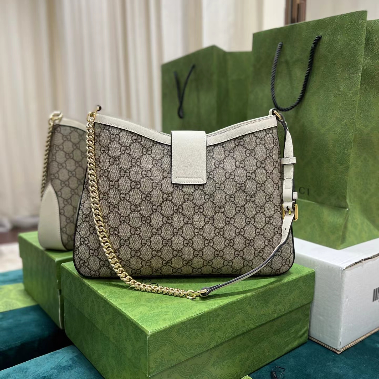 Gucci GG Ophidia GG Women Shoulder Bags Size 32.5*24*5.5cm