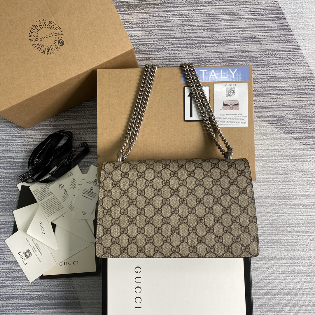 Gucci GG Supreme Dionysus Women Shoulder bags Size 28*18*9cm