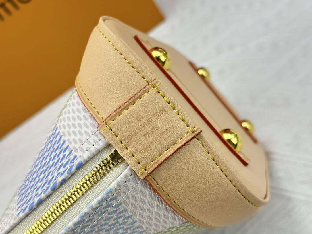 Louis Vuitton N40516 Alma BB Damierlicious Women Shoulder Bags Size 23*17*11cm