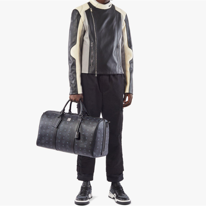 MCM Ottomar Weekender Travel Bags in Visetos Size 45cm