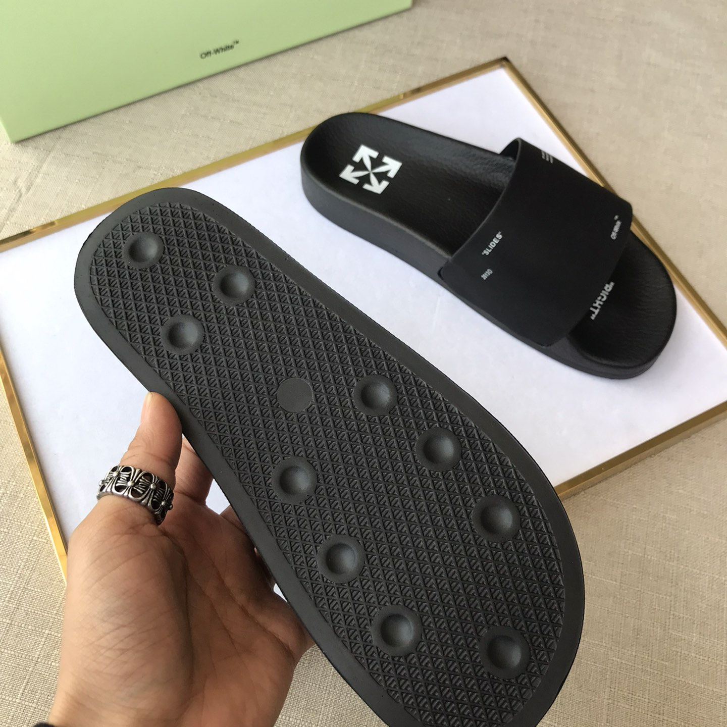 OFF White Mens Women Sandals Gr. 36-46