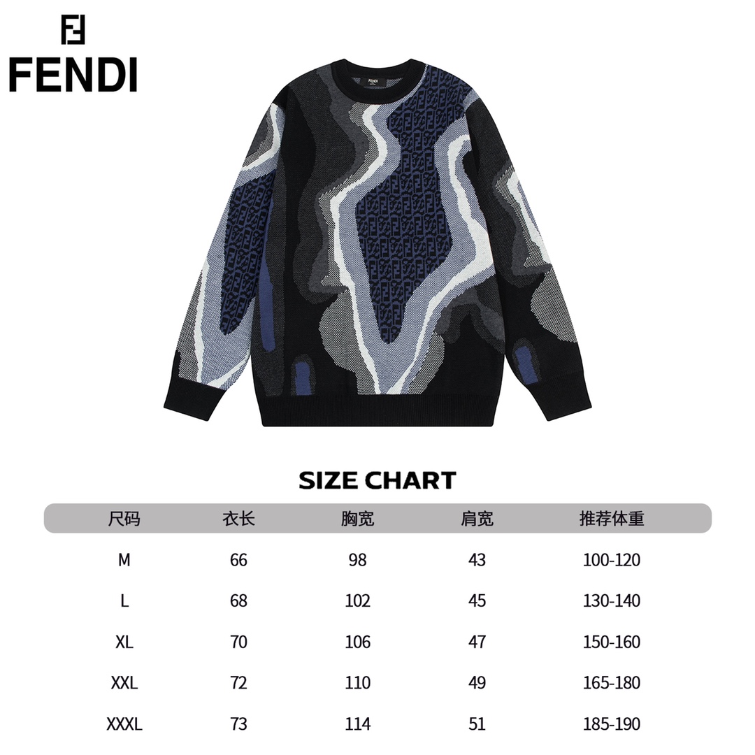 Fendi Unisex Sweatshirt Size S-XXL