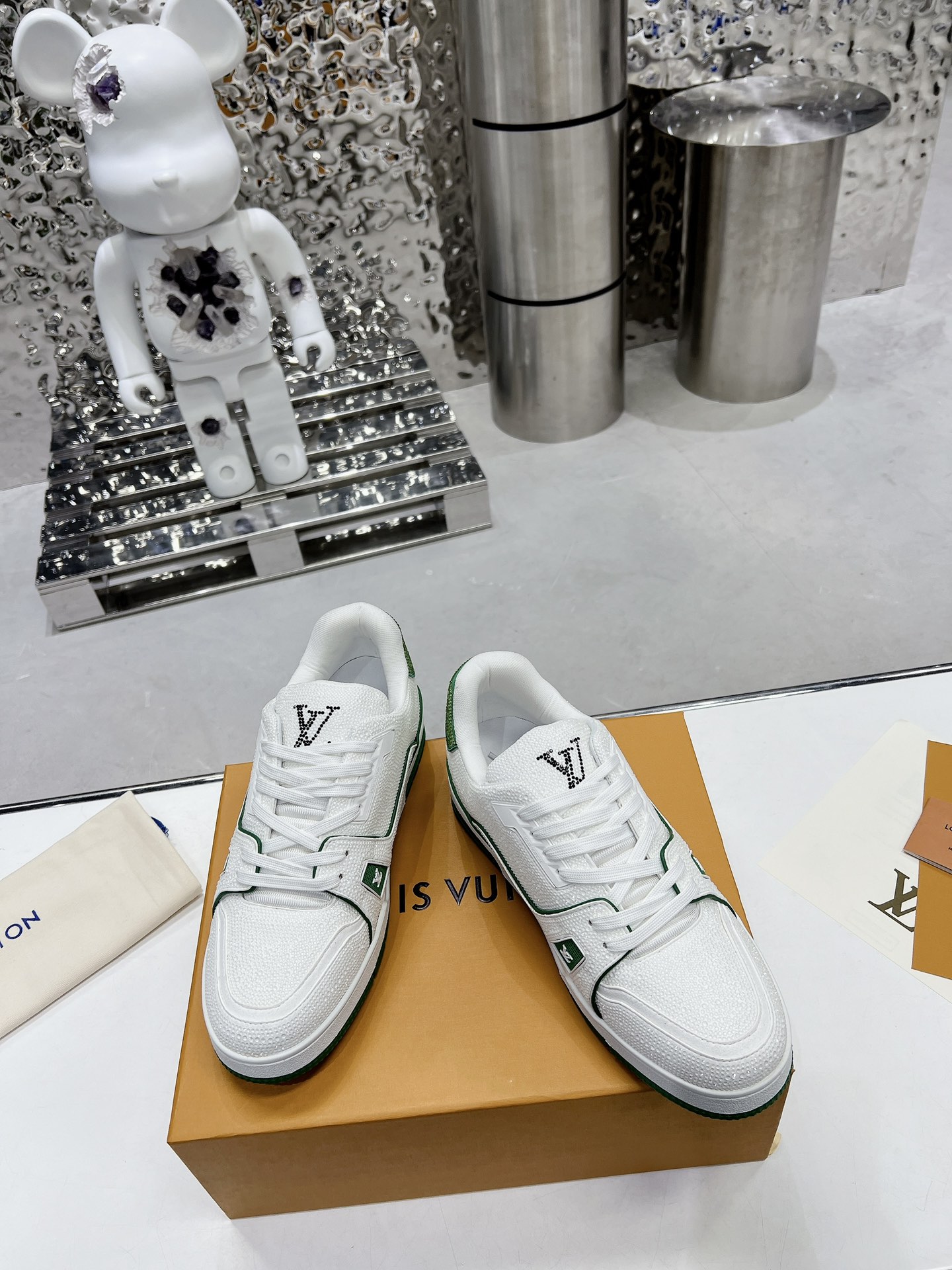 Louis Vuitton LV Trainer Diamond Sneaker Size 36-46