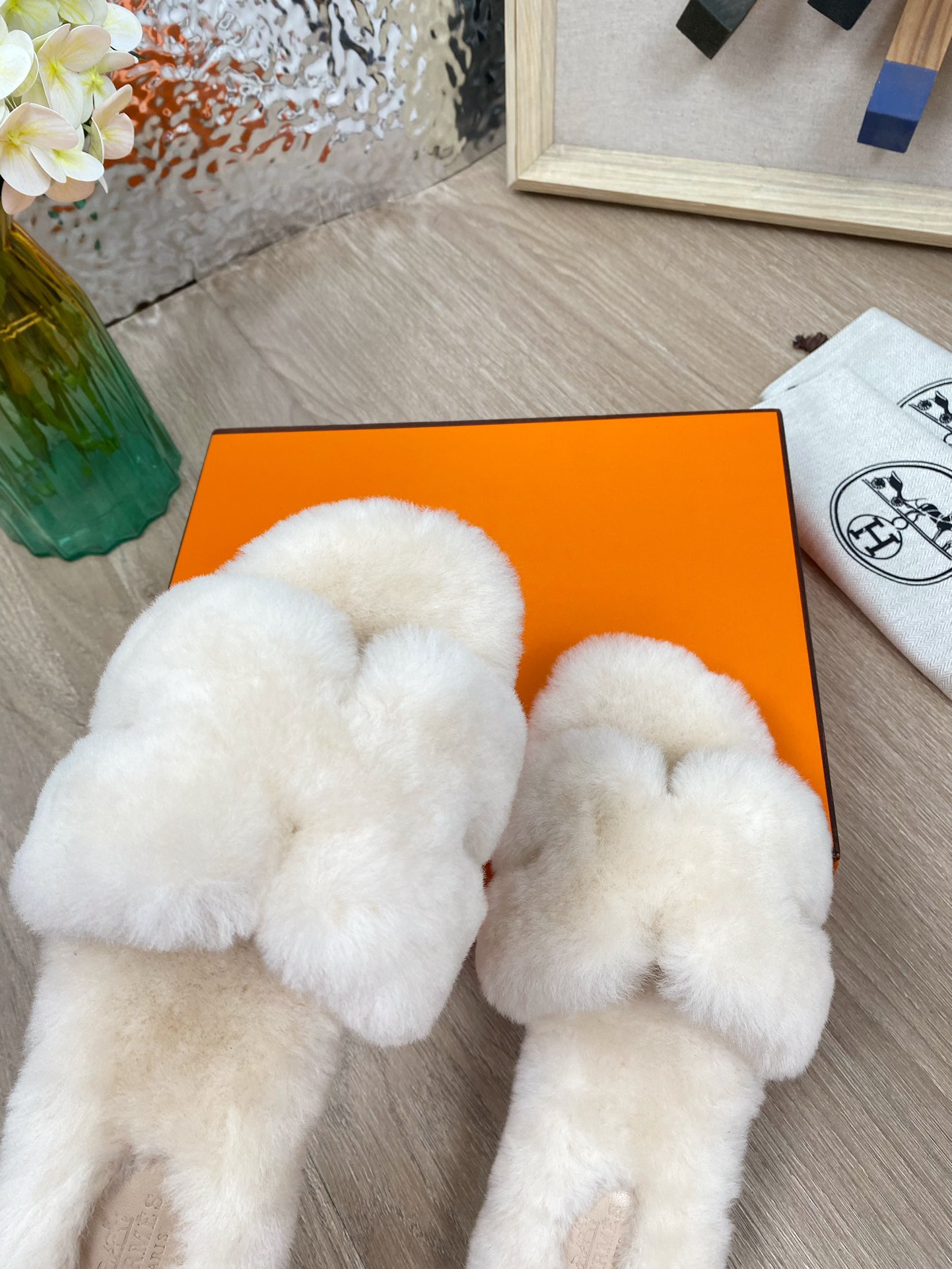 Hermes 23fw Women Winter Slippers Size 36-40