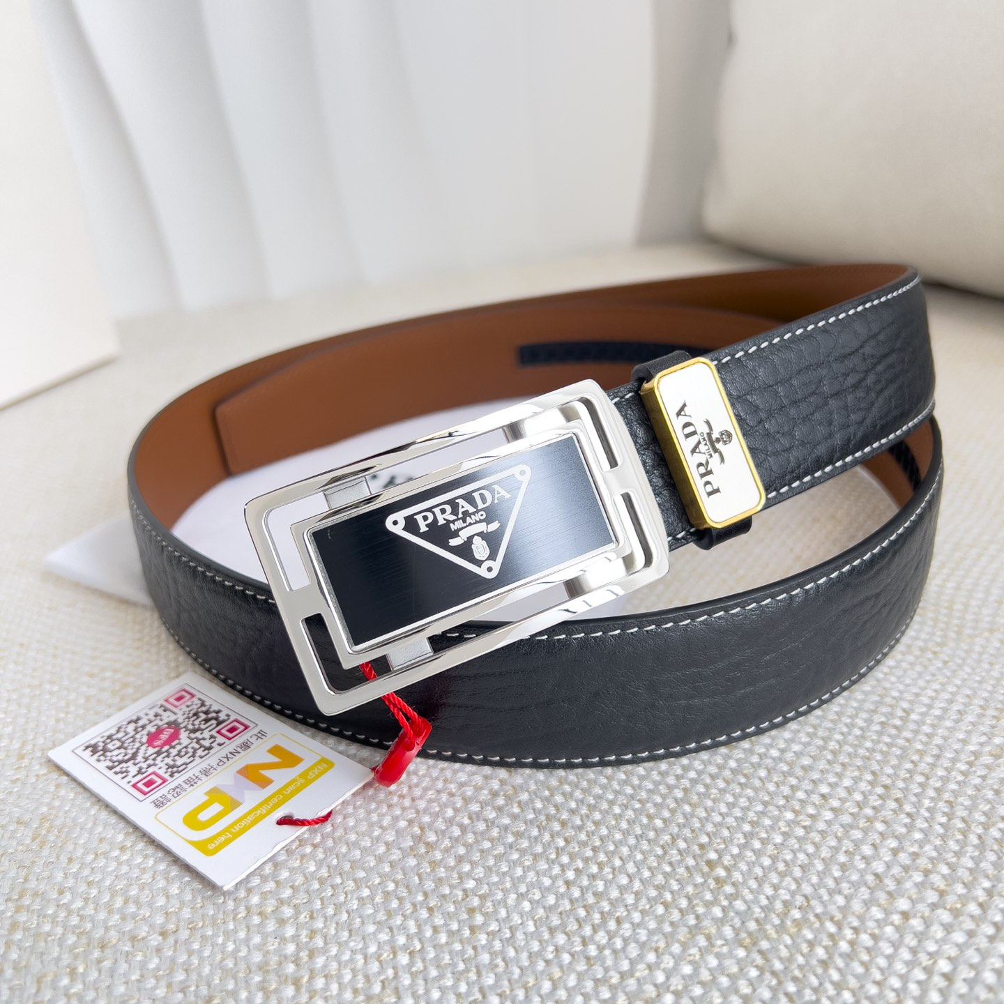 Prada Mens Belt Width 3.5cm