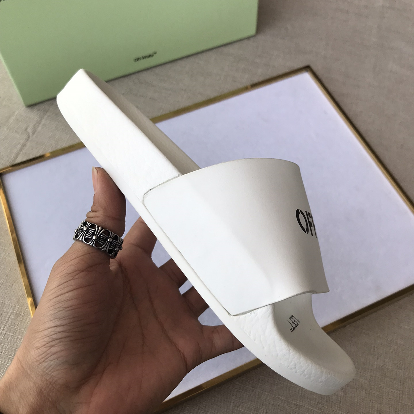 OFF White Mens Women Sandals Gr. 36-46