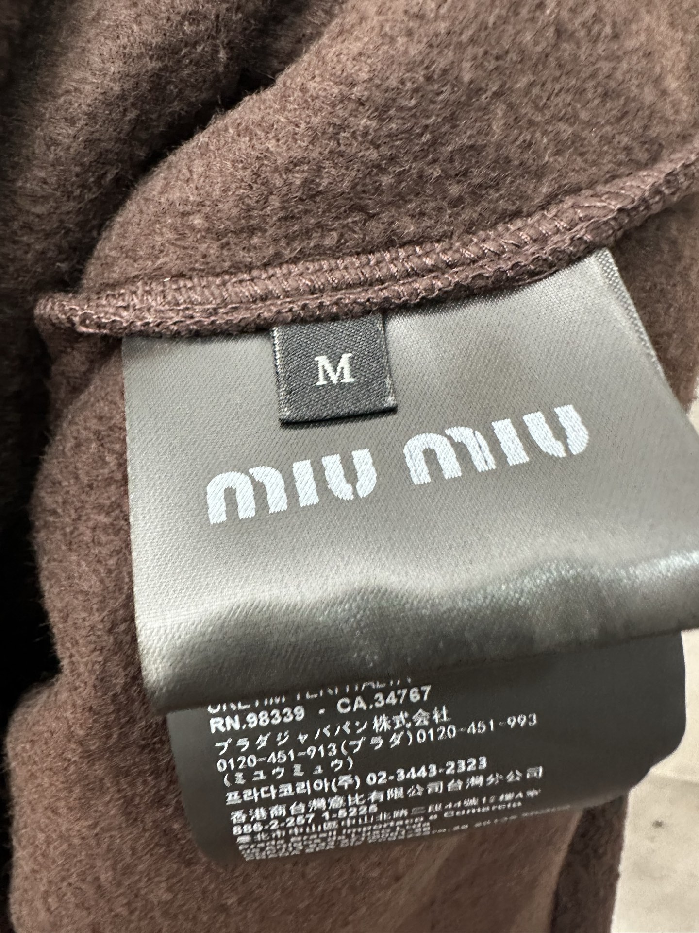 MiuMiu Unisex Jacket Size S-XL