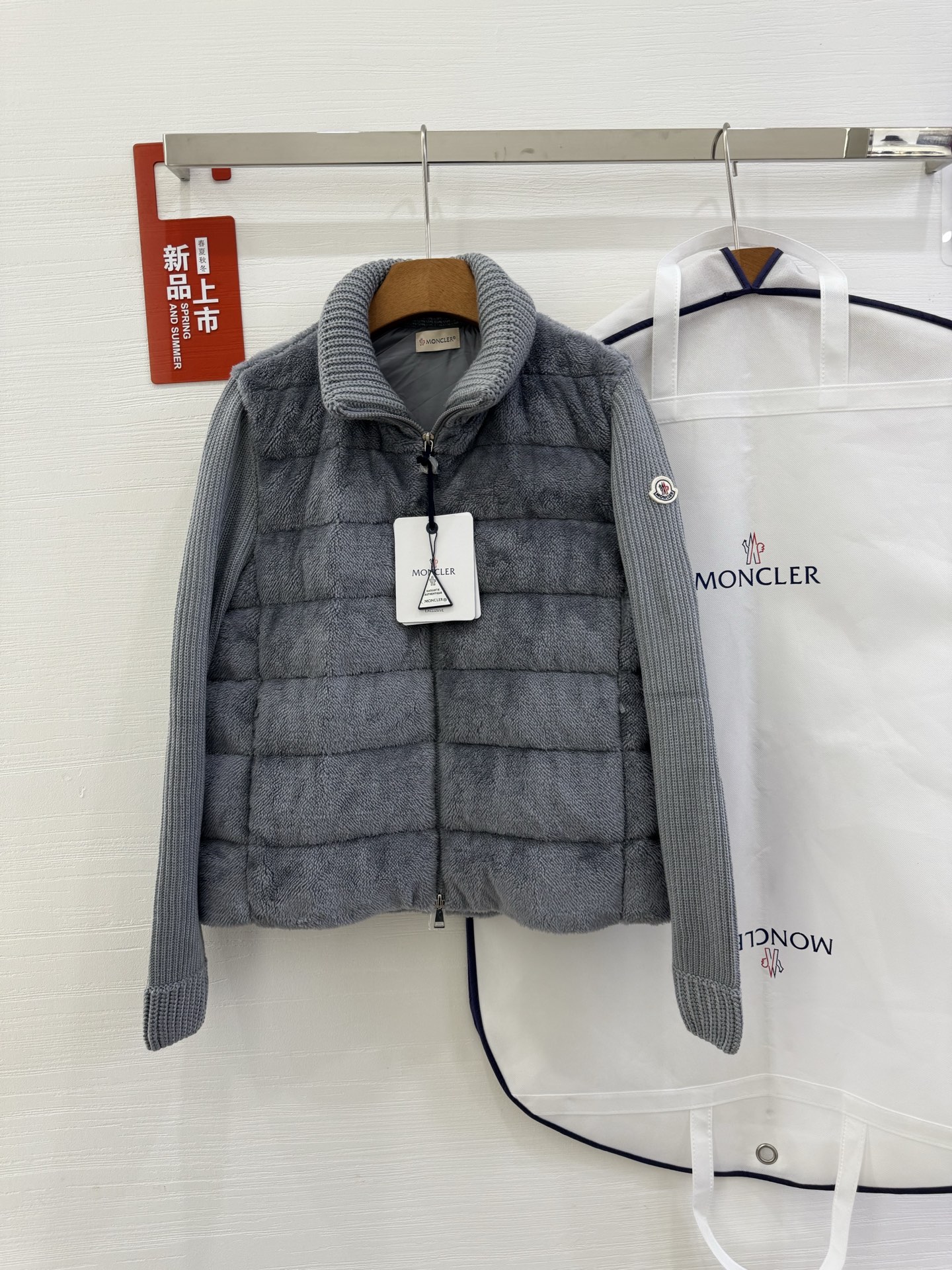 Moncler 25SS Teddy bear fur Women Down Jacket Size S-XL