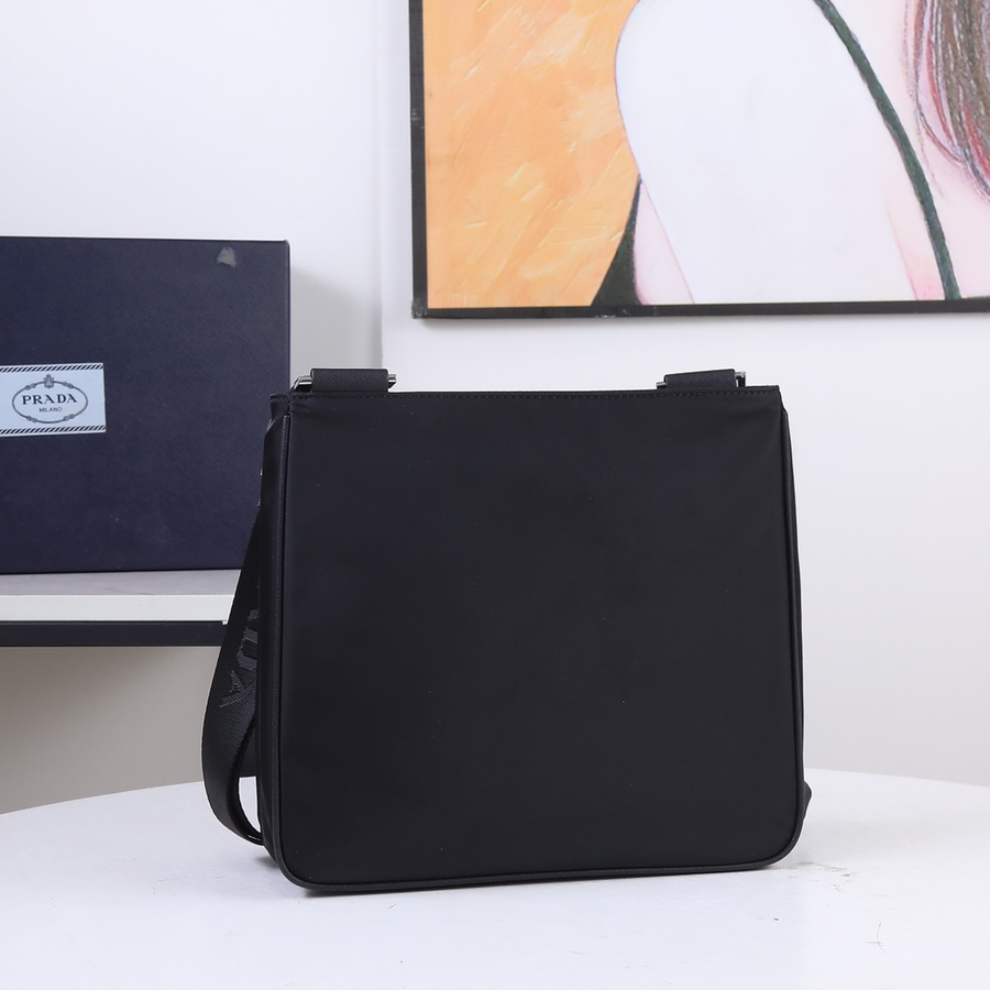 Prada 2VH118 Re-Nylon and Saffiano Leather Mens Shoulder Bags Size 28*25*6cm