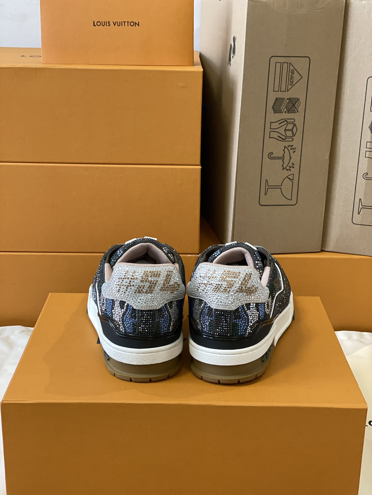 Louis Vuitton LV Trainer Diamond Sneaker Size 36-46