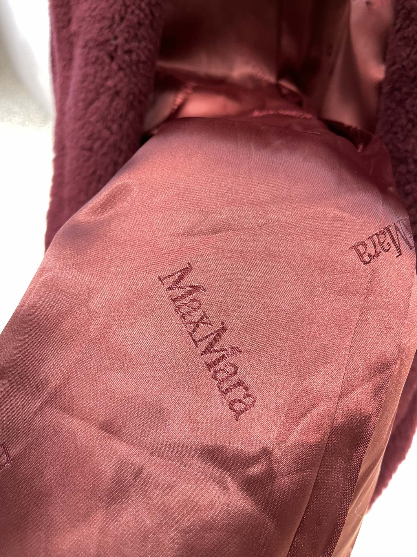 Max Mara Teddy fur long coat Size XS-M