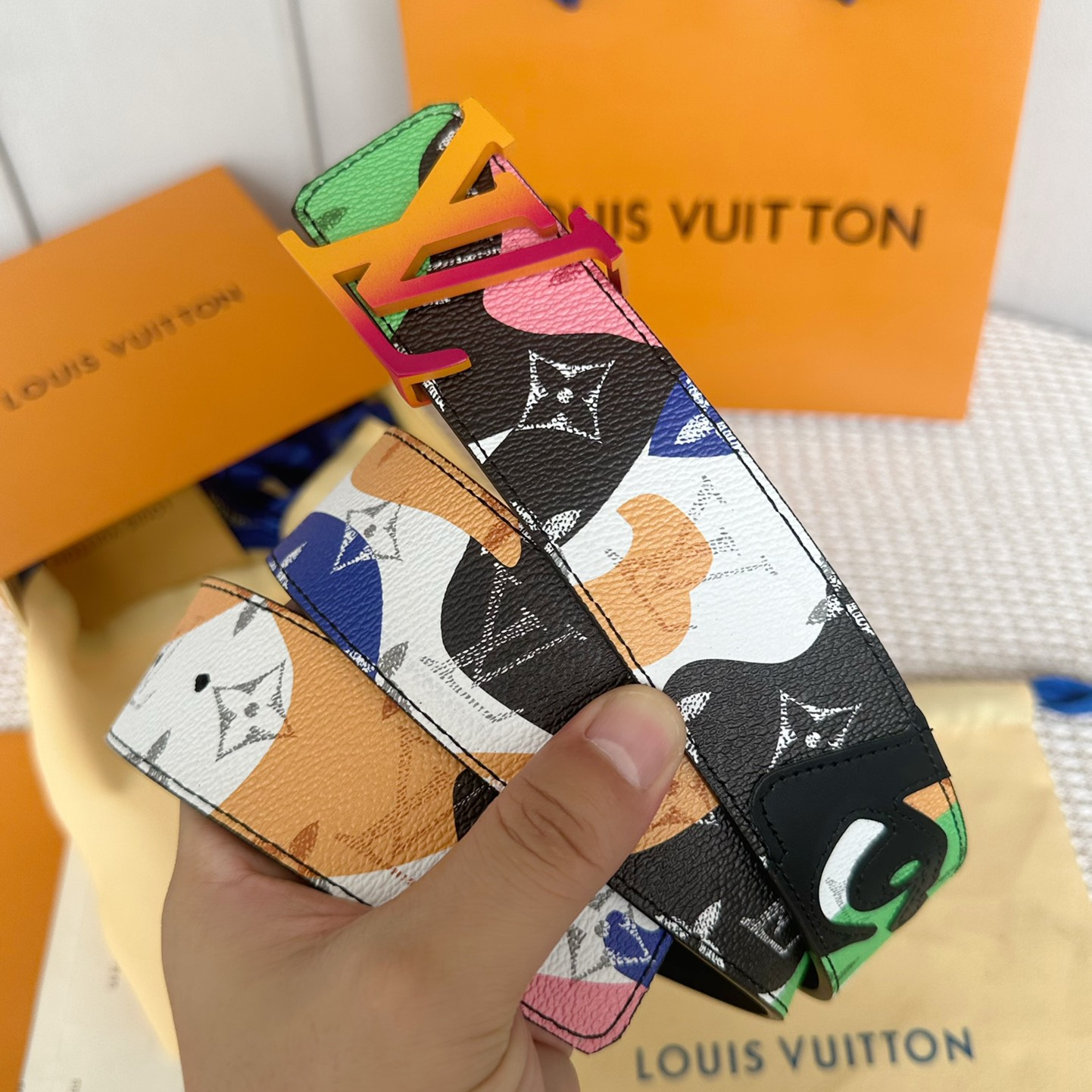 Louis Vuitton Mens Belt Width 4cm