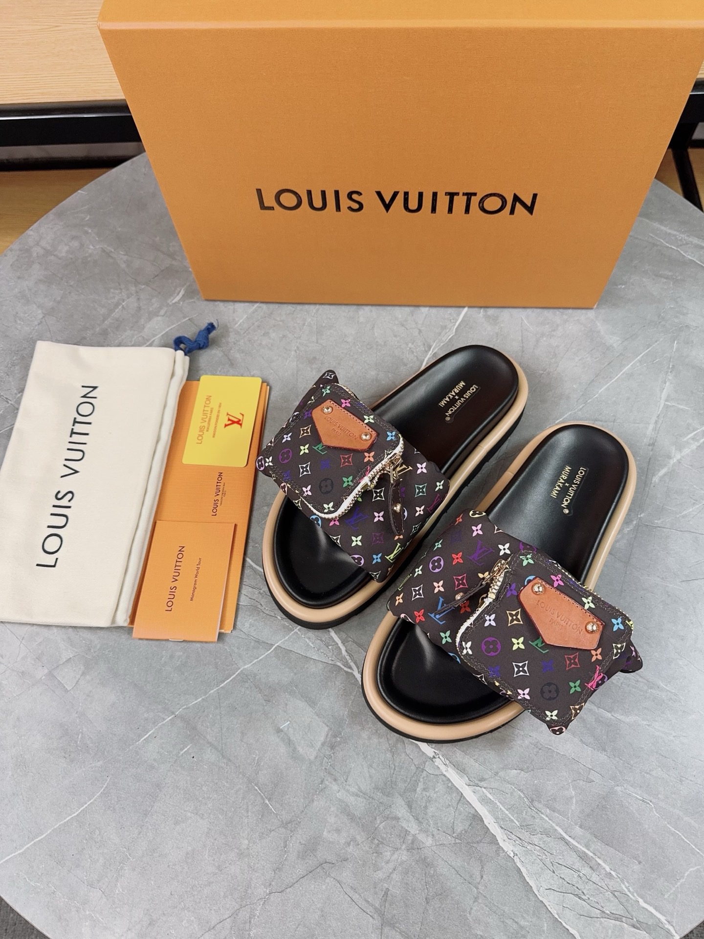 Louis Vuitton Pool Pillow Flat Comfort Slippers Size 36-46
