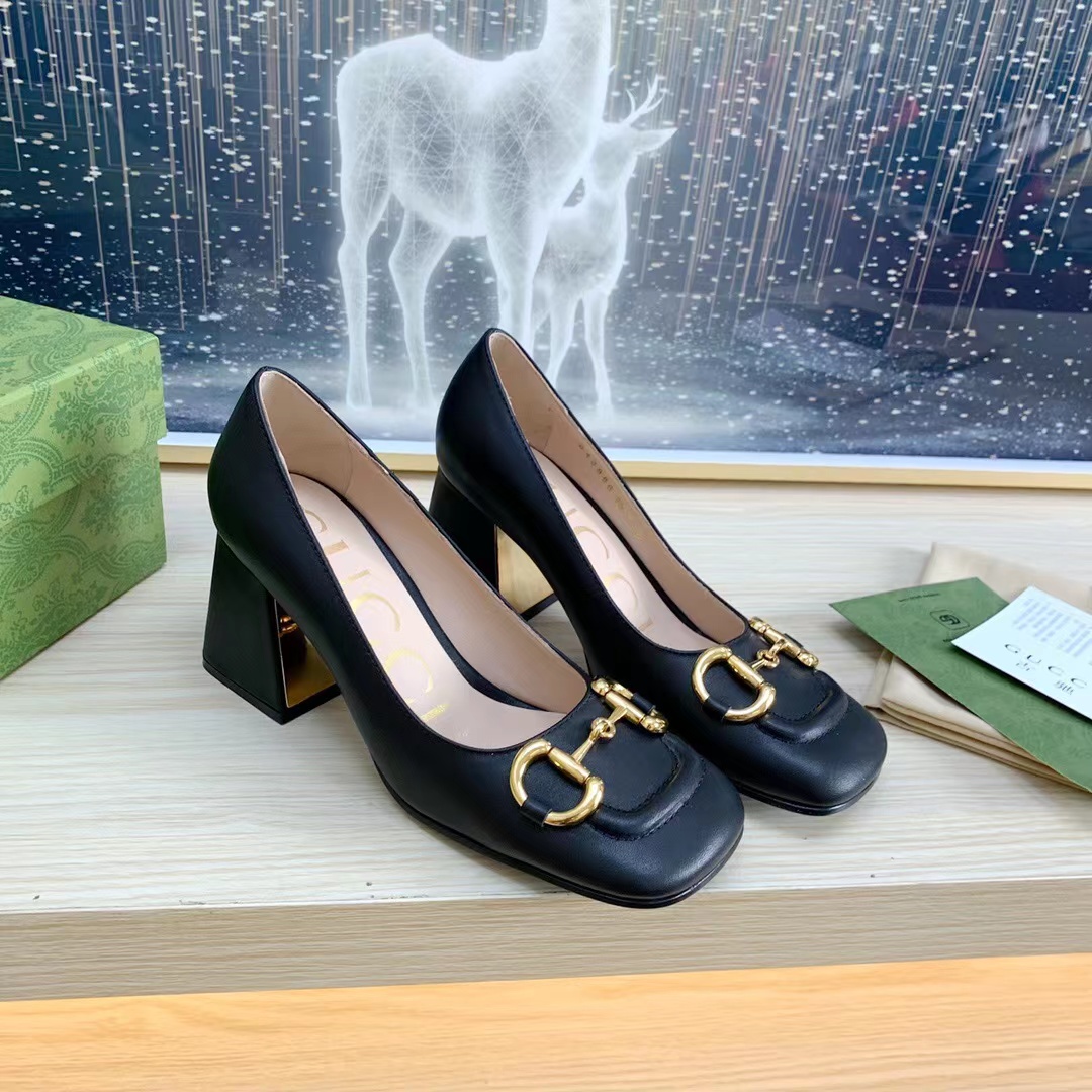 Gucci With Horsebit Pumps Size 35-41 4-Color