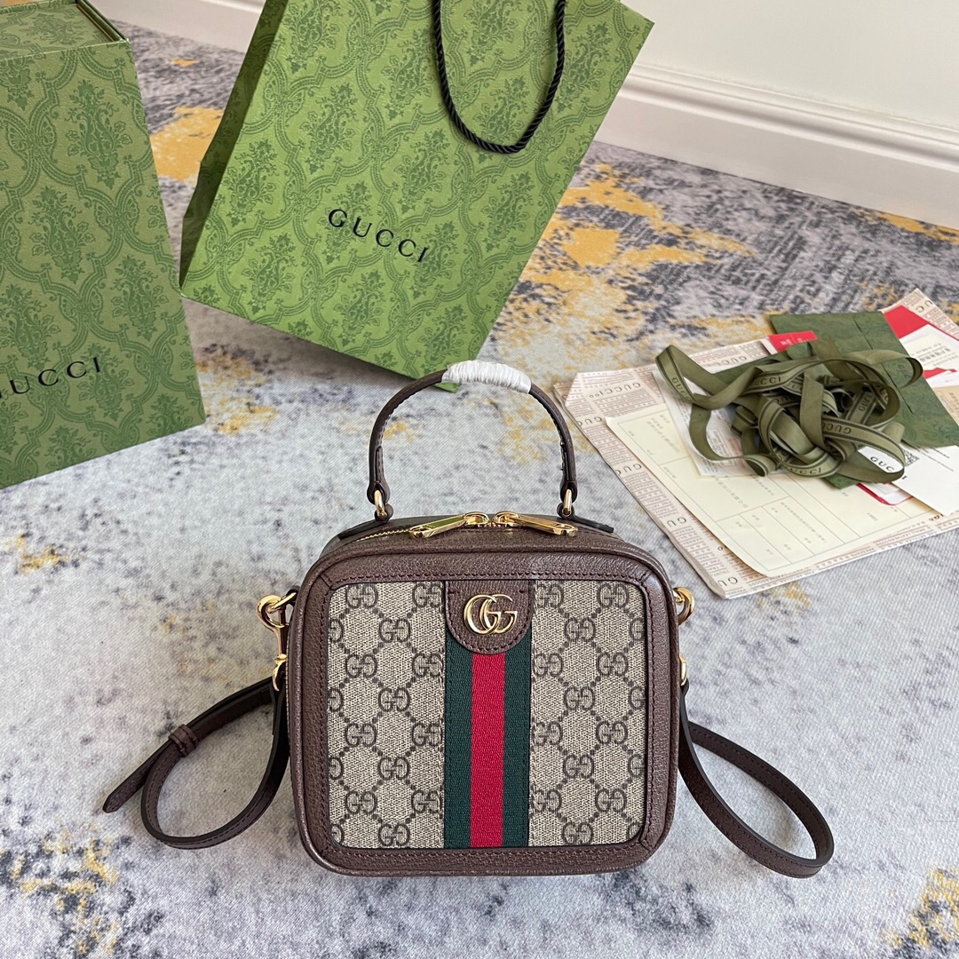 Gucci Ophidia GG Mini Women Shoulder Bags 17.5*16.5*9.5cm