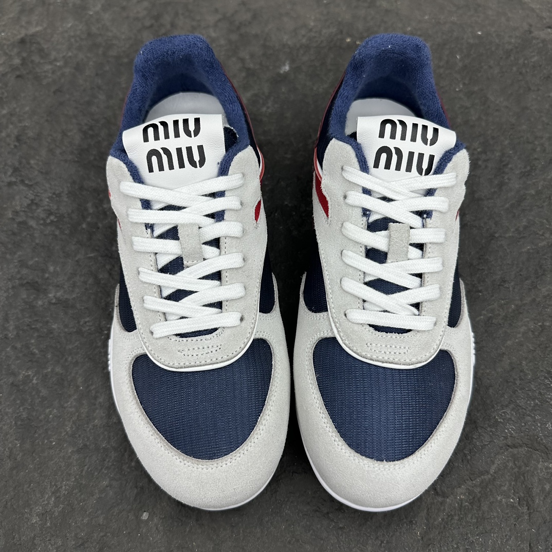 MiuMiu Suede leather and fabric Sneaker Size 35-40